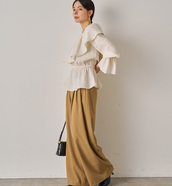  「フリルペプラムブラウス」|シャツ・ブラウス|
