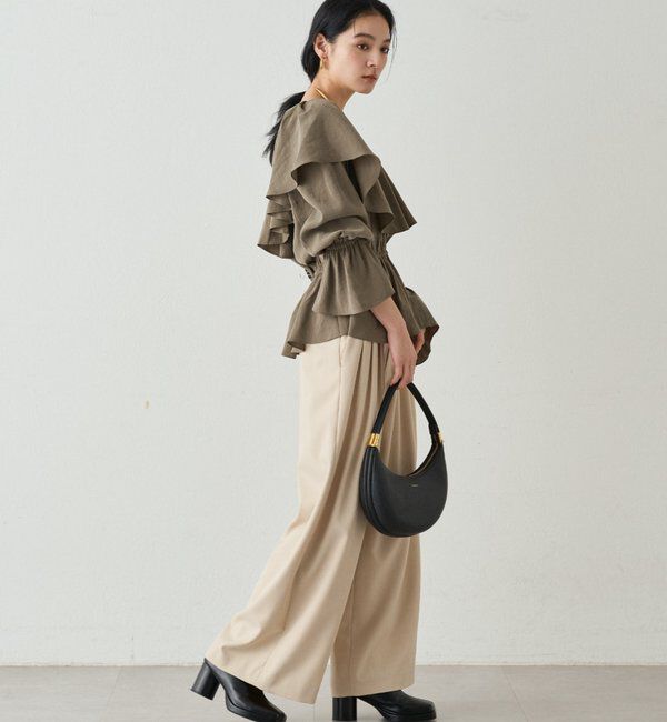  「フリルペプラムブラウス」|シャツ・ブラウス|