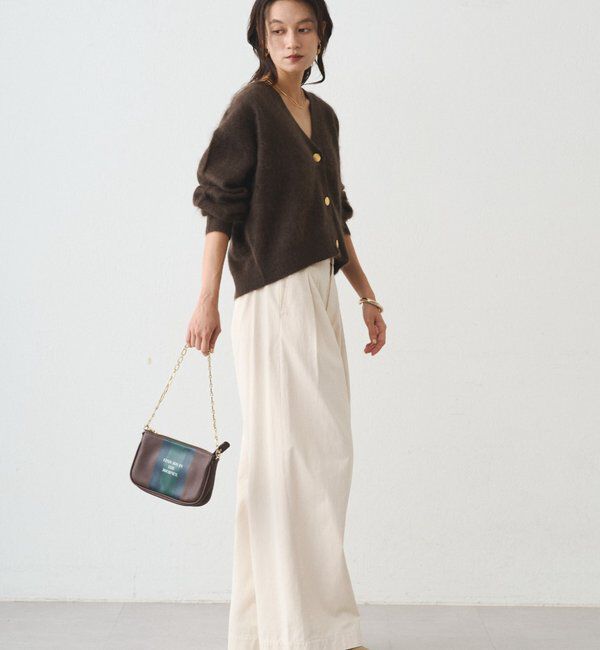  「シャギーショートニットカーディガン」|ニット・セーター|