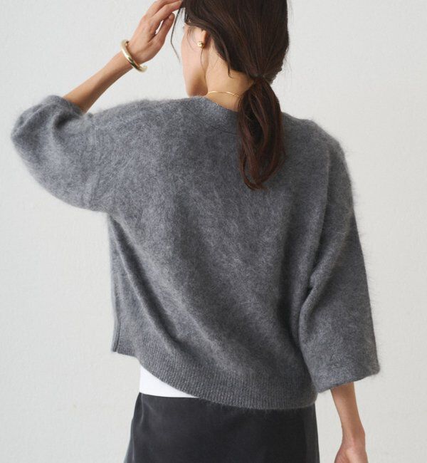  「シャギーショートニットカーディガン」|ニット・セーター|