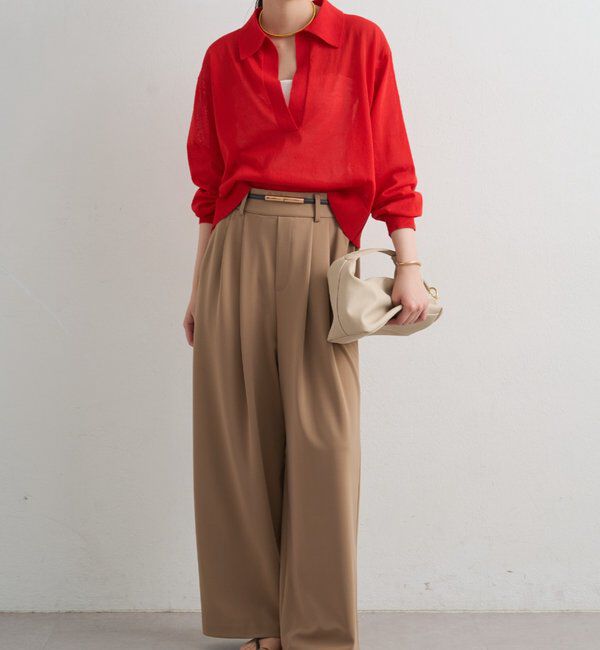  「スキッパーポロニット」|ニット・セーター|