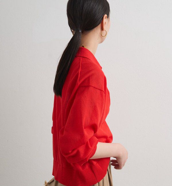  「スキッパーポロニット」|ニット・セーター|