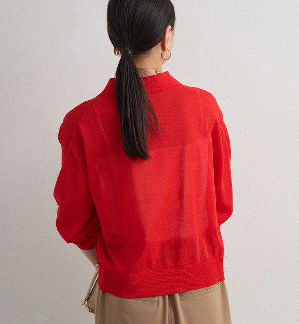  「スキッパーポロニット」|ニット・セーター|