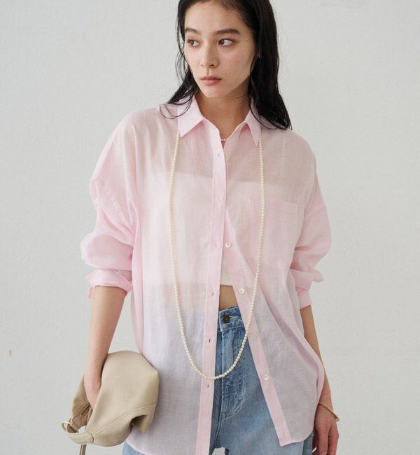  「カシュクール2wayリネンシャツ」|シャツ・ブラウス|