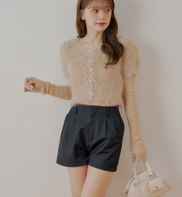  「フロントタックショートパンツ」|チノ|