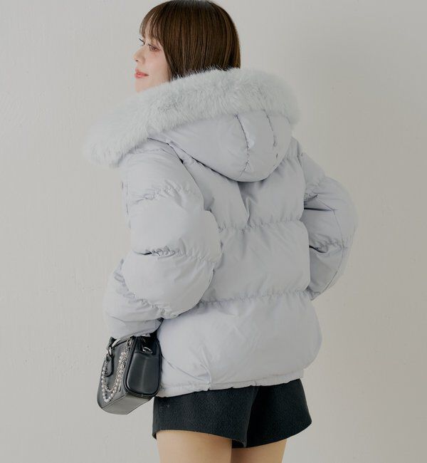  「【4色展開】ファー取り外しミドルルーズ中綿ブルゾン」|その他|