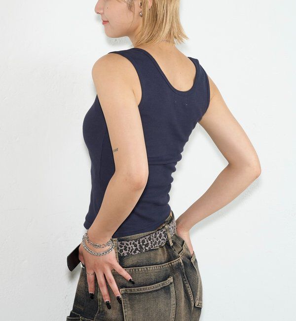  「リングドットタンクトップ」|キャミソール|