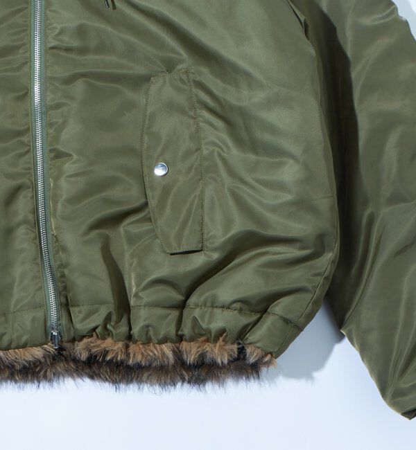  「【お気に入りNO.1】2WAY リバーシブルファーブルゾン」|ブルゾン・スタジャン|