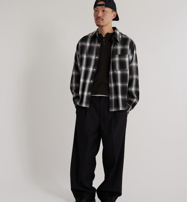  「KOOKYNオンブレチェックシャツ」|シャツ・ブラウス|