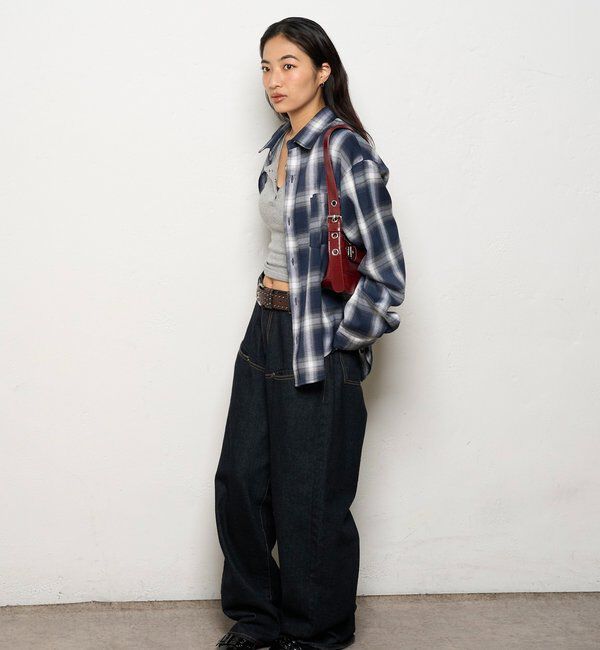  「KOOKYNオンブレチェックシャツ」|シャツ・ブラウス|