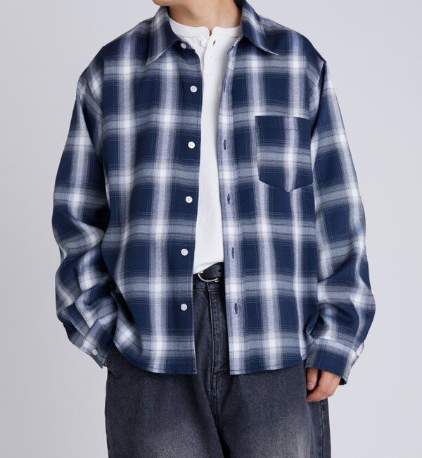  「KOOKYNオンブレチェックシャツ」|シャツ・ブラウス|