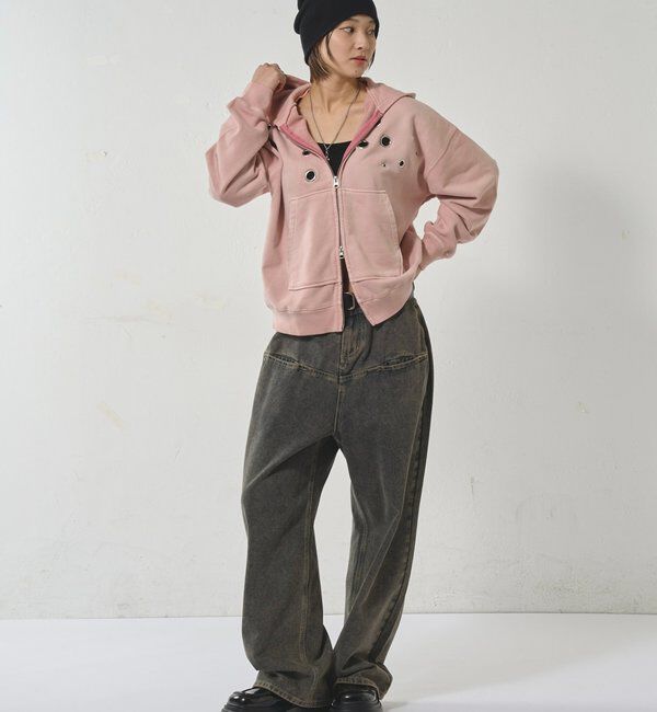  「アイレットジップパーカー」|パーカー|