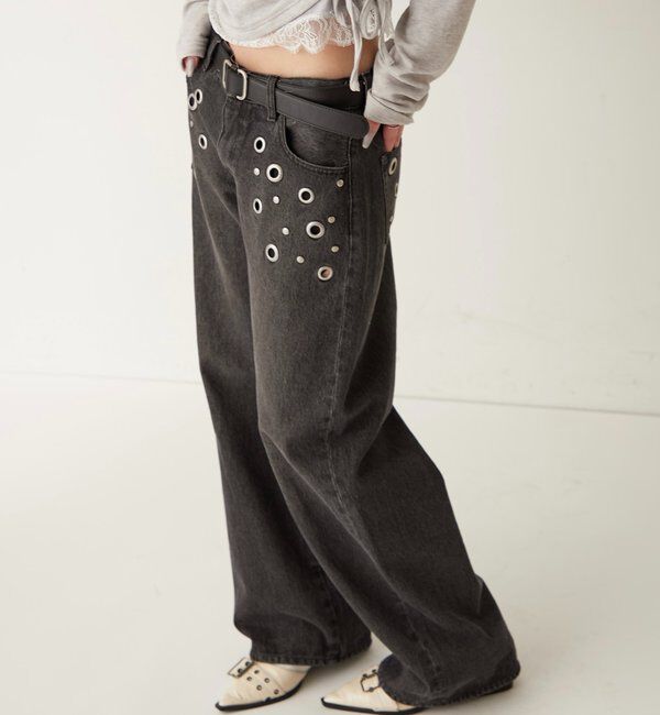  「アイレットローライズデニム」|デニム|