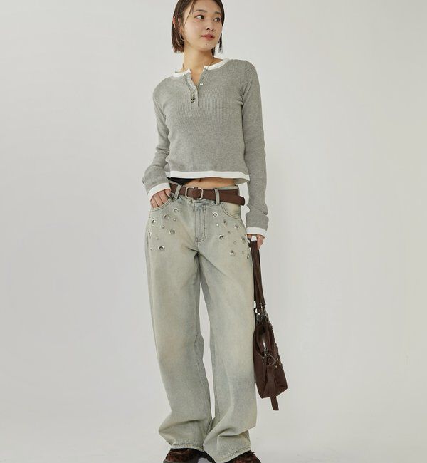  「アイレットローライズデニム」|デニム|