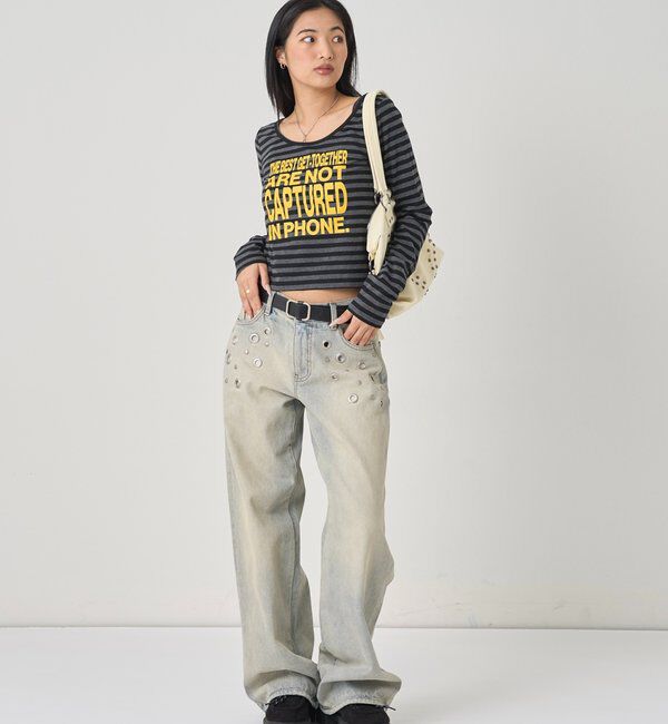  「アイレットローライズデニム」|デニム|