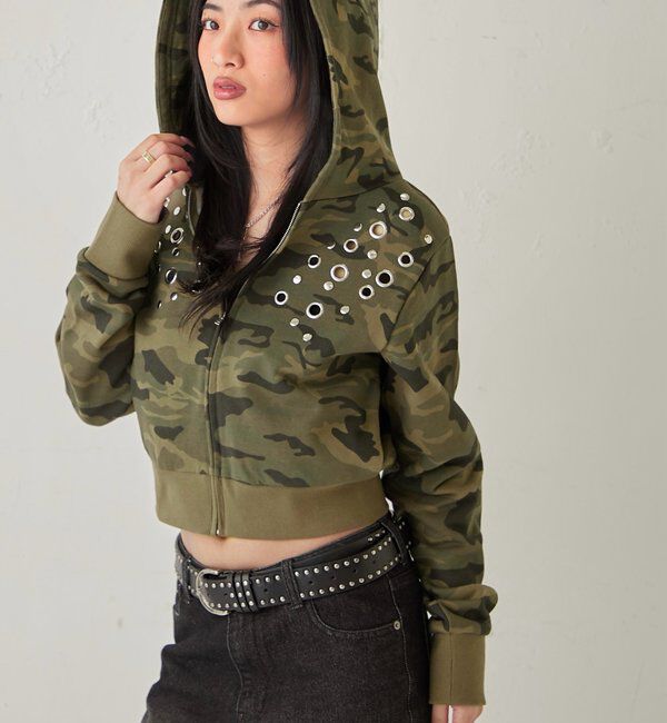  「【WEB限定】アイレットスウェットパーカー」|パーカー|