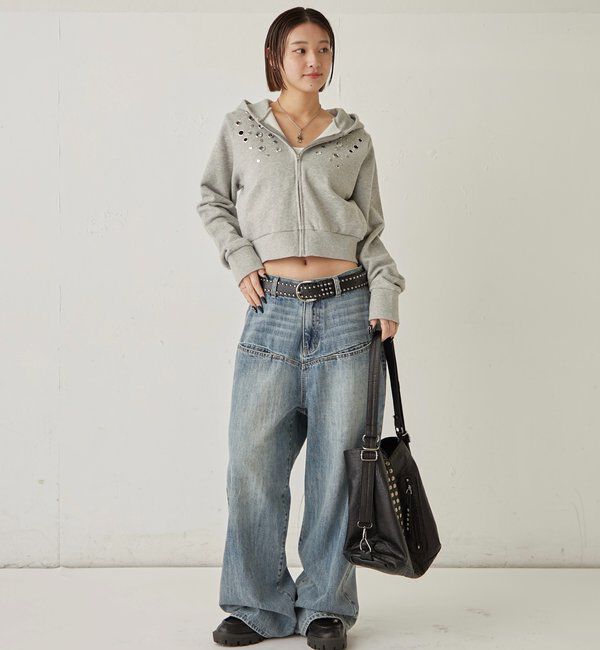  「【WEB限定】アイレットスウェットパーカー」|パーカー|