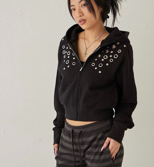  「【WEB限定】アイレットスウェットパーカー」|パーカー|