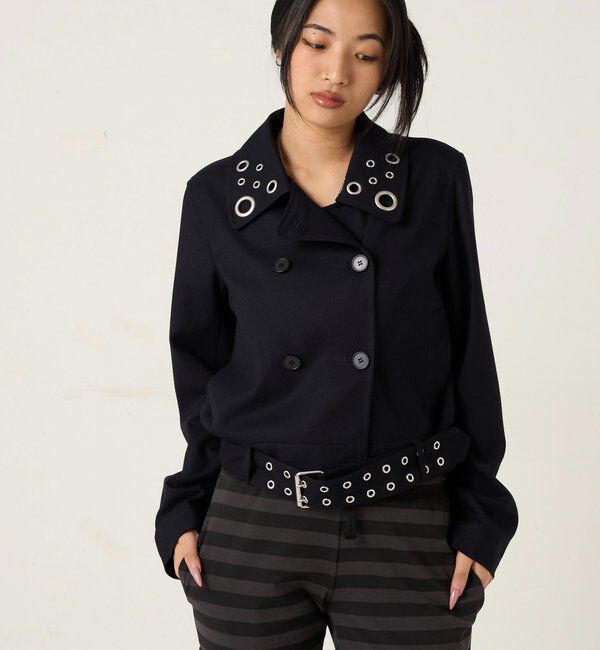  「TRアイレットショートPジャケット」|ブルゾン・スタジャン|