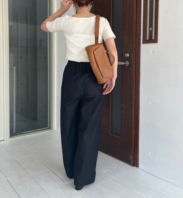  「クロスレイヤード半袖ニット」|ニット・セーター|