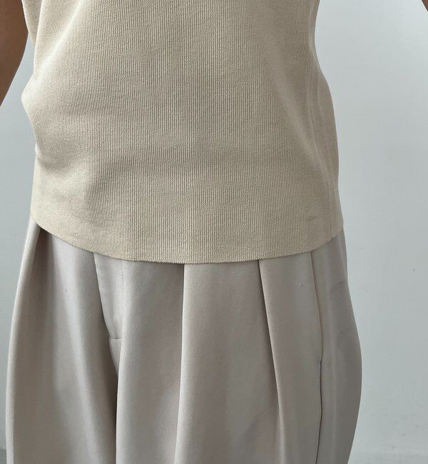  「クロスレイヤード半袖ニット」|ニット・セーター|