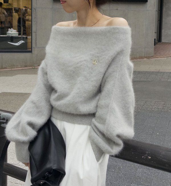  「【上質な着心地/全骨格細見え】〈C.L〉FOXカシミアドルマンニット」|ニット・セーター|