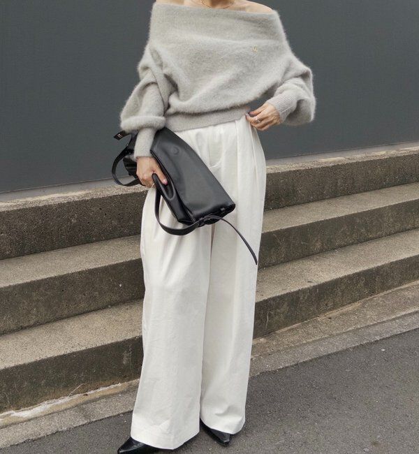  「【上質な着心地/全骨格細見え】〈C.L〉FOXカシミアドルマンニット」|ニット・セーター|