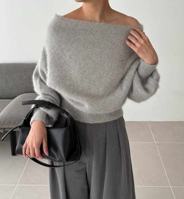  「【上質な着心地/全骨格細見え】〈C.L〉FOXカシミアドルマンニット」|ニット・セーター|