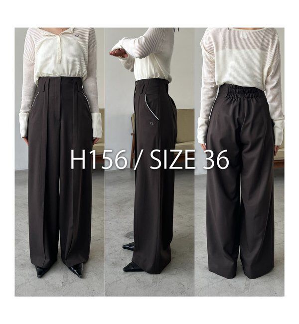  「〈C.L〉カットオフハイウエストパンツ」|チノ|