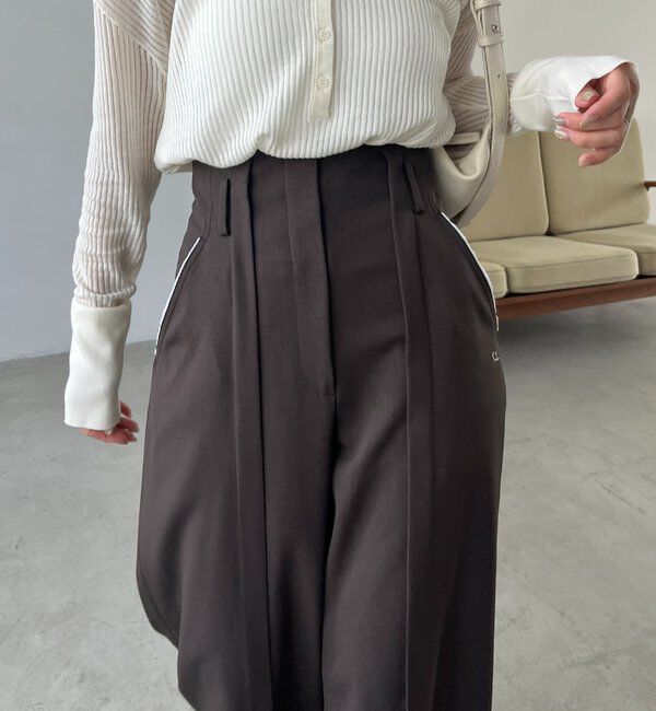  「〈C.L〉カットオフハイウエストパンツ」|チノ|