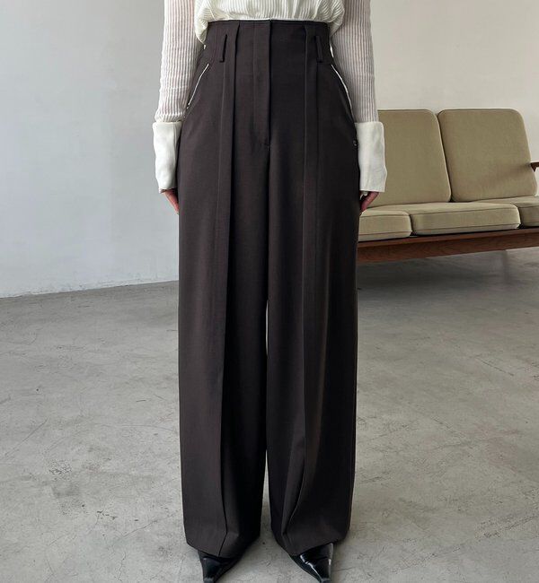  「〈C.L〉カットオフハイウエストパンツ」|チノ|