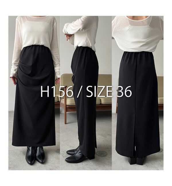  「カットドレープスカート」|スカート|