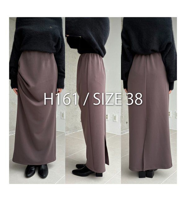  「カットドレープスカート」|スカート|