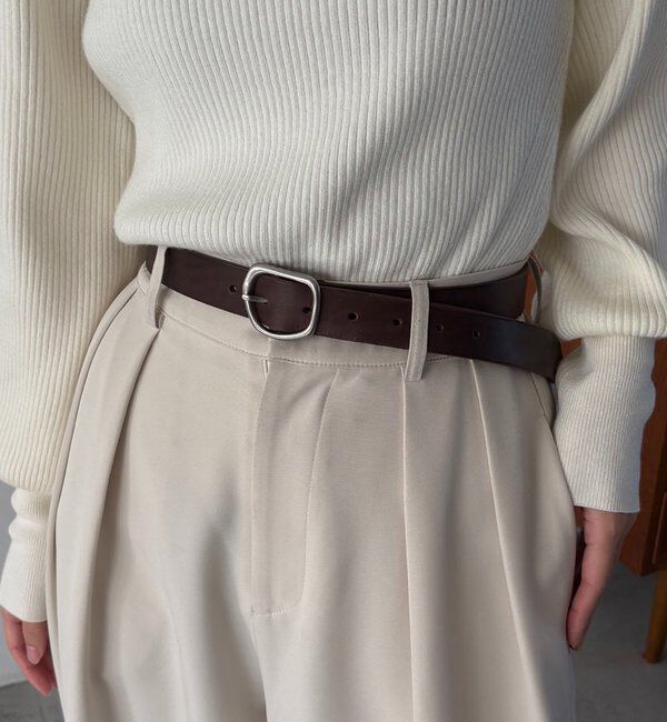  「ニュアンスバックルスリムベルト」|ベルト|