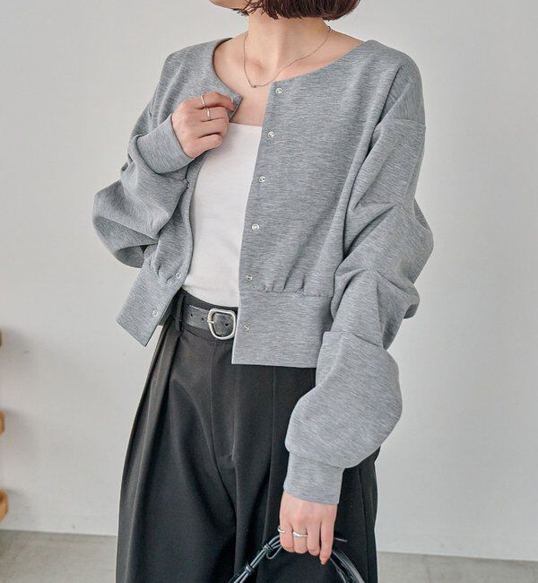  「ダンボールタックスリーブカーディガン」|Tシャツ・カットソー|