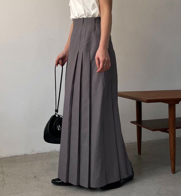  「切替プリーツスカート」|スカート|