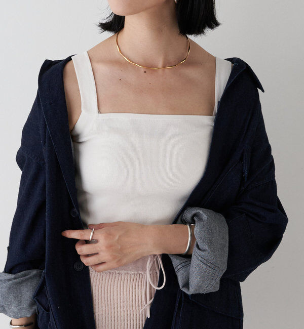  「【SHENERYの名品インナー】総針ニットキャミソール」|ニット・セーター|