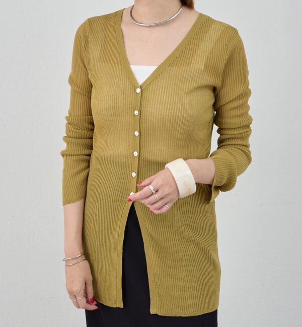  「【インフルエンサー＠komorin_コラボ】チョーカーリブカーディガン」|カーディガン|