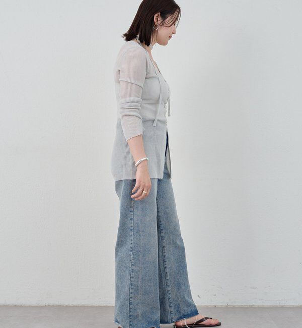  「【インフルエンサー＠komorin_コラボ】チョーカーリブカーディガン」|カーディガン|