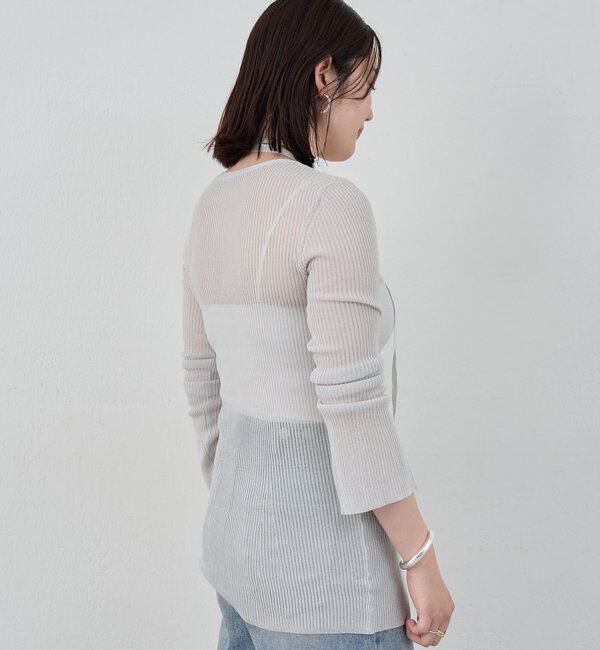  「【インフルエンサー＠komorin_コラボ】チョーカーリブカーディガン」|カーディガン|