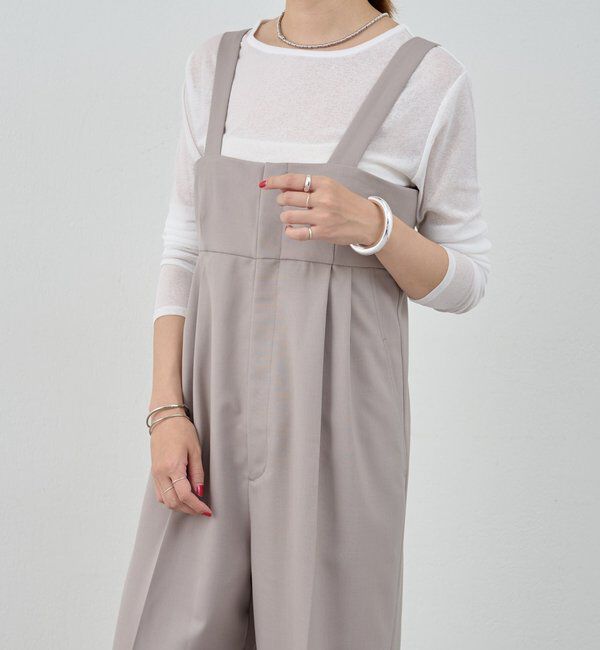  「ハイウエストサロペット」|オールインワン|