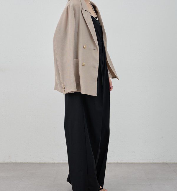  「ハイウエストサロペット」|オールインワン|