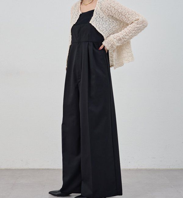  「ハイウエストサロペット」|オールインワン|