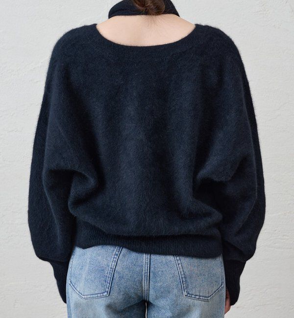  「ファーウールタイ付きカーディガン」|カーディガン|