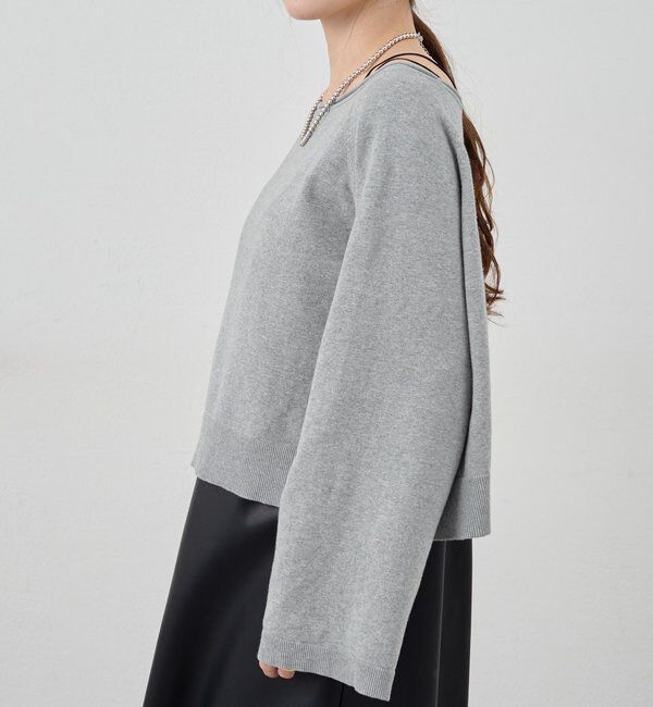  「クロップドルーズニット」|ニット・セーター|