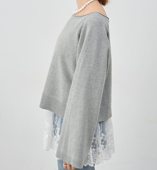  「クロップドルーズニット」|ニット・セーター|