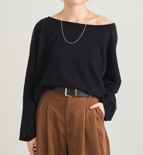  「クロップドルーズニット」|ニット・セーター|