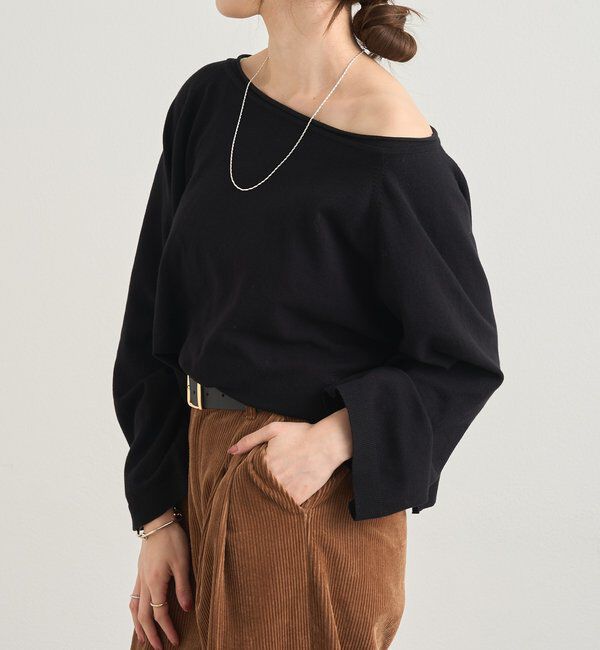  「クロップドルーズニット」|ニット・セーター|