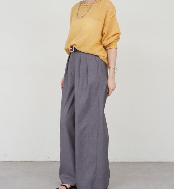  「《インフルエンサー@kanako_ikiコラボ》シアーウールプルオーバー」|ニット・セーター|