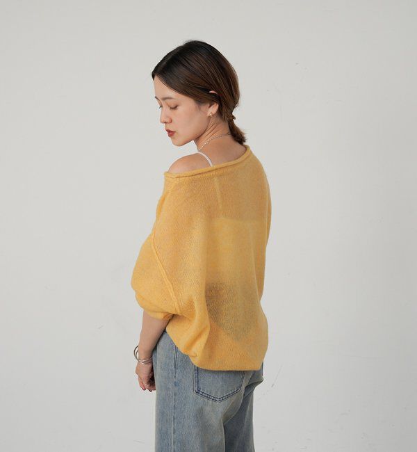 「《インフルエンサー@kanako_ikiコラボ》シアーウールプルオーバー」|ニット・セーター|